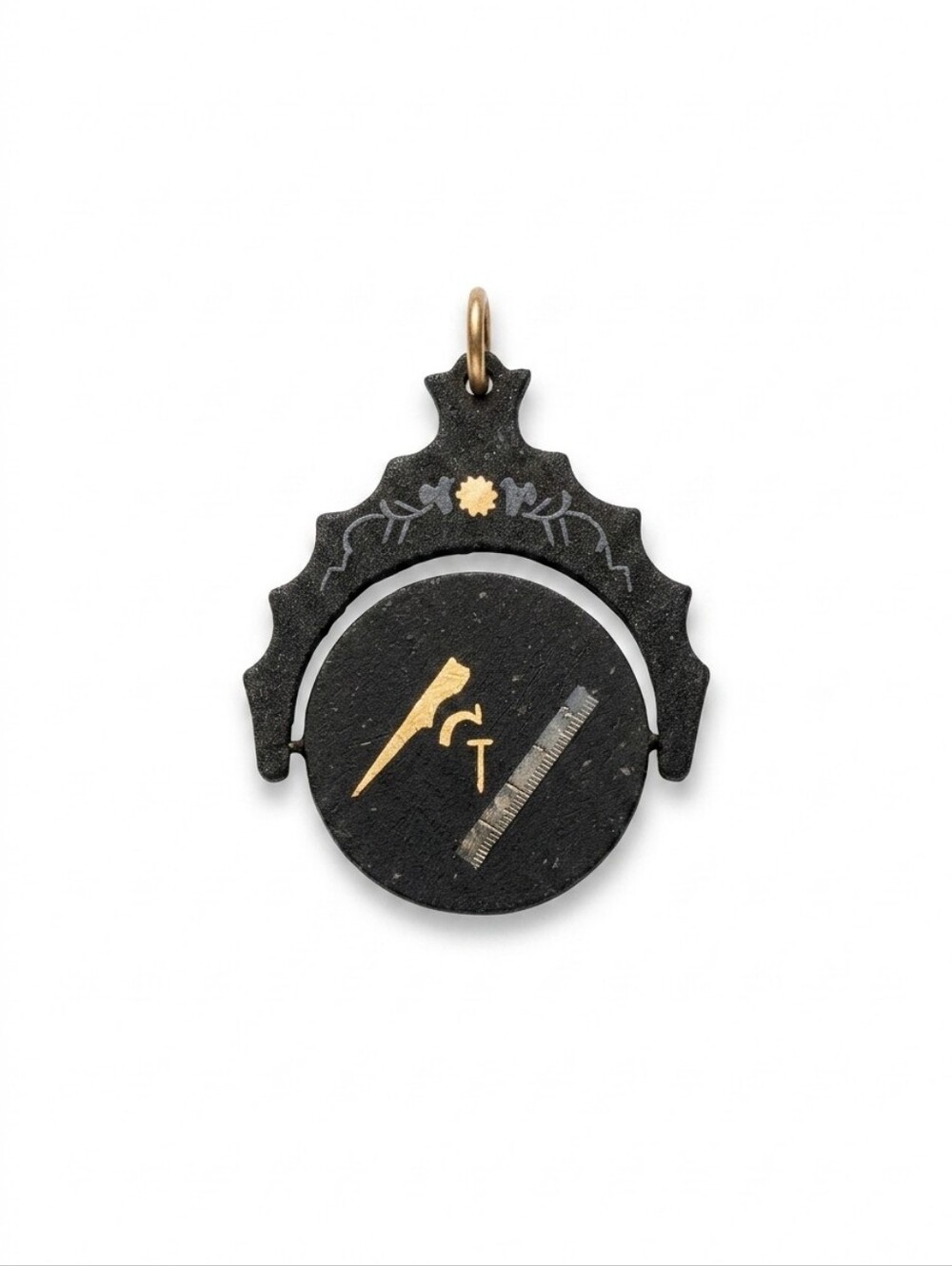 Vintage Masonic Spinner Fob Pendant